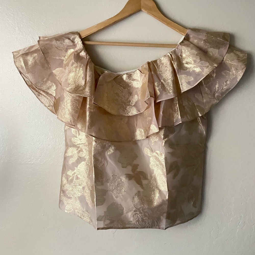 Lilly Pulitzer Trixie One shoulder Ruffled Top